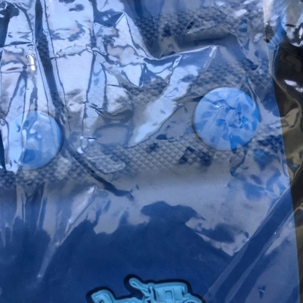 Coach Blue and Yellow Flip Flops - Picture 3 of 4